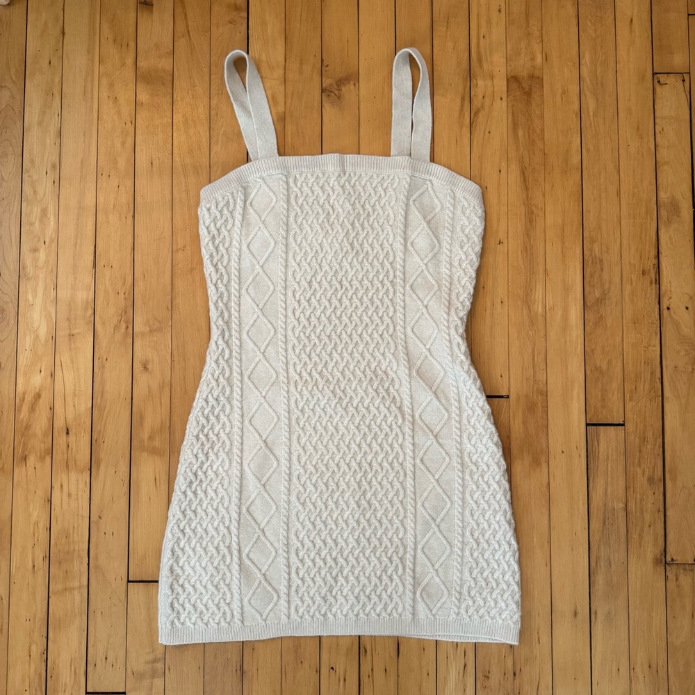 Cable knit dress